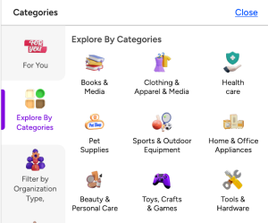 ecommerce categories