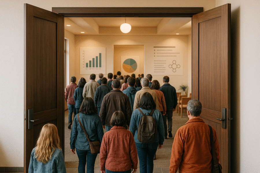 private spaces within OrgOrbit app