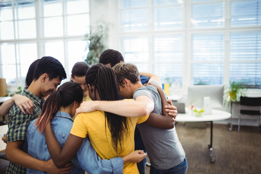 Diverse community coming together - representing genuine connection and belonging